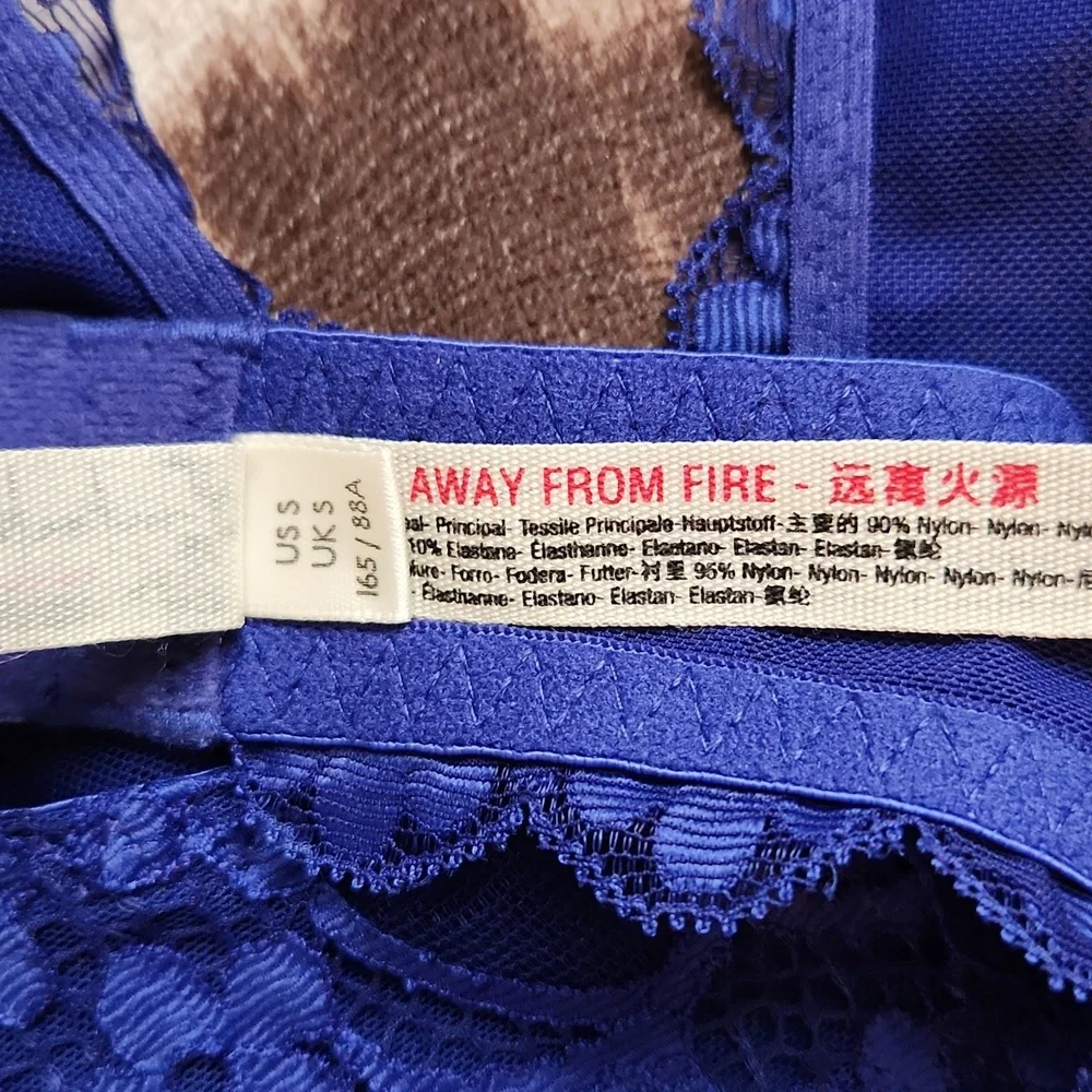 Free People Cobalt Blue bralette sz S - Picture 5 of 5